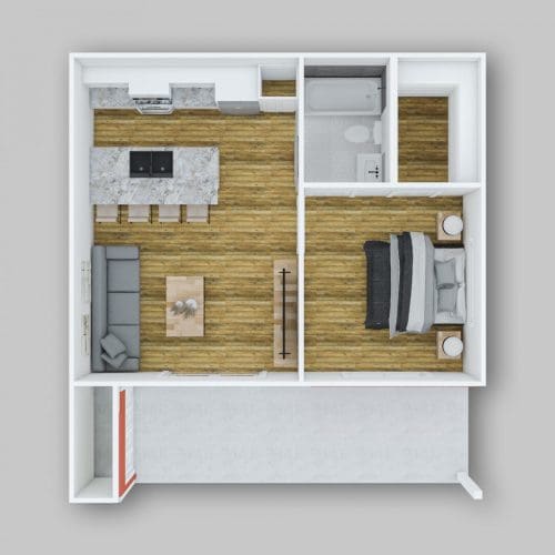 ADU garage conversion in La Mesa San Diego CA by Evergreen Remodeling & Construction