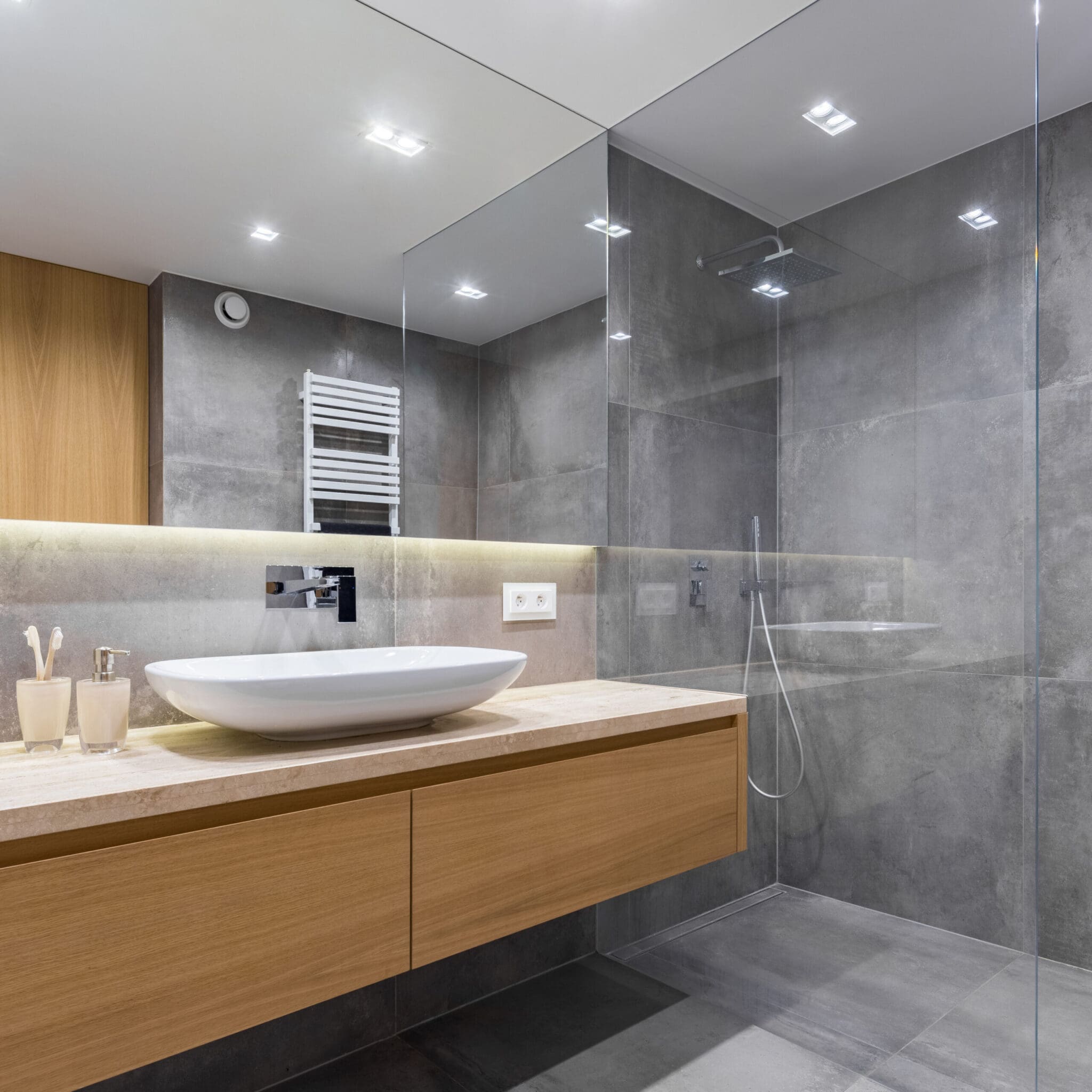 Bathroom remodel in Encinitas San Diego CA by Evergreen Remodeling & Construction