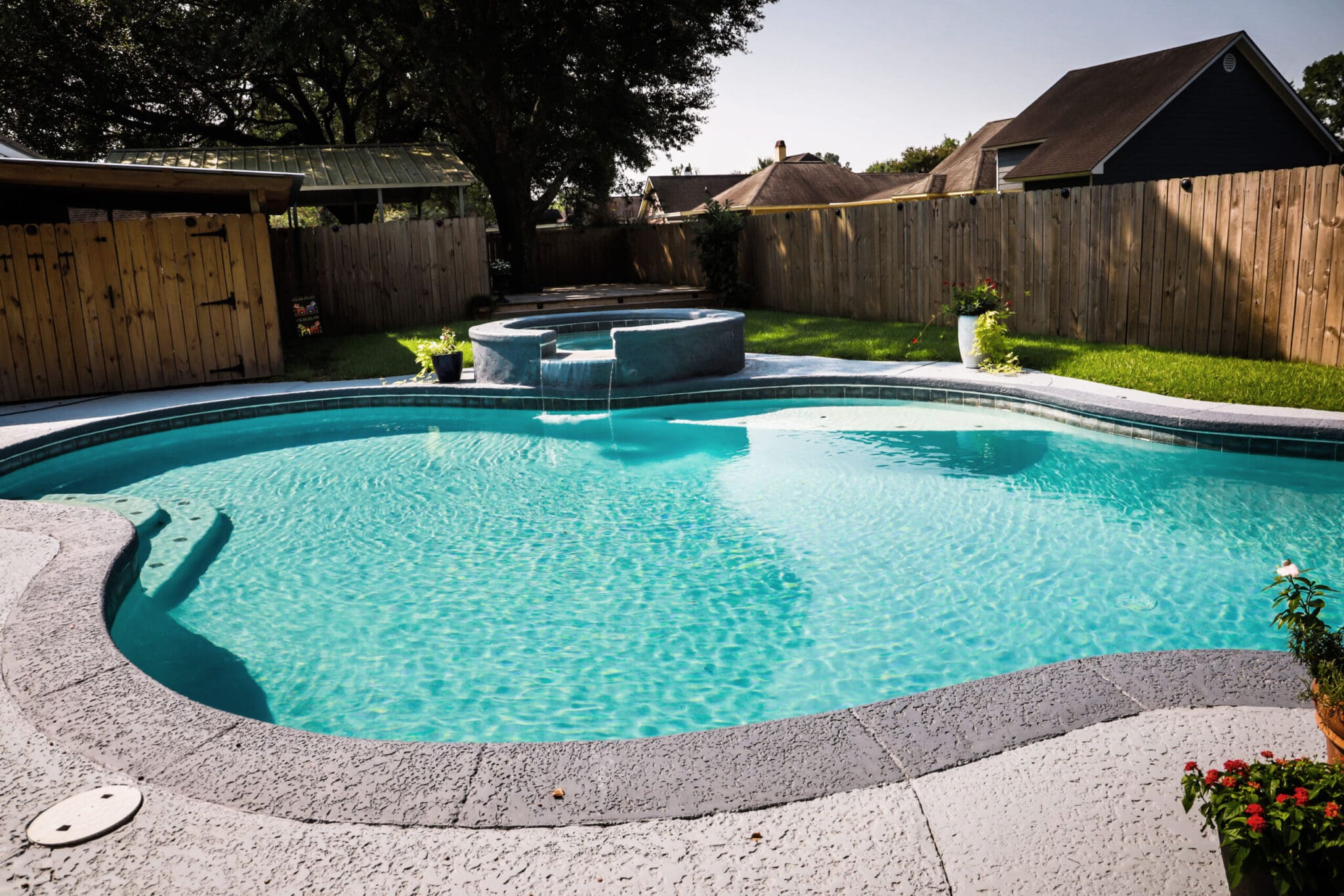 Outdoor pool construction in La Jolla San Diego CA by Evergreen Remodeling & Construction