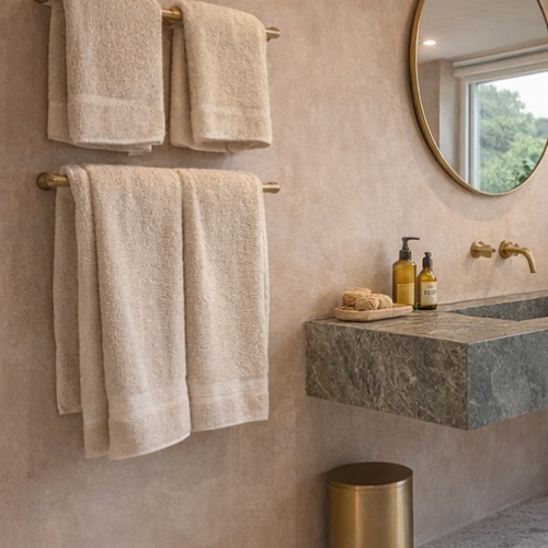 Microcement bathroom remodel in San Diego CA — Evergreen Remodeling