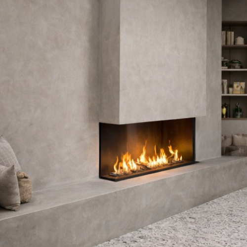 Microcement wall finish in San Diego CA by Evergreen Remodeling & Construction