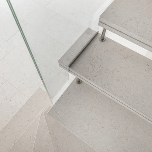 Microcement floor finish in San Diego CA by Evergreen Remodeling & Construction